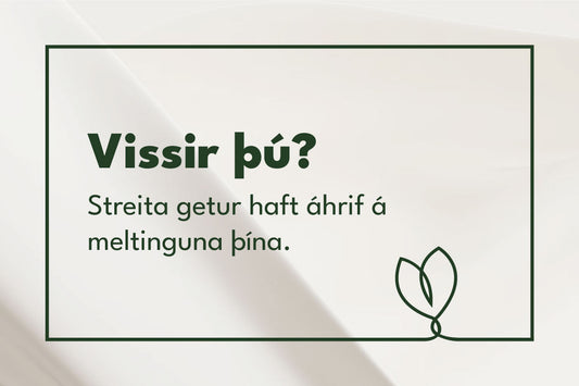 Vissir þú? Streita getur haft áhrif á meltinguna þína! 🧠💡