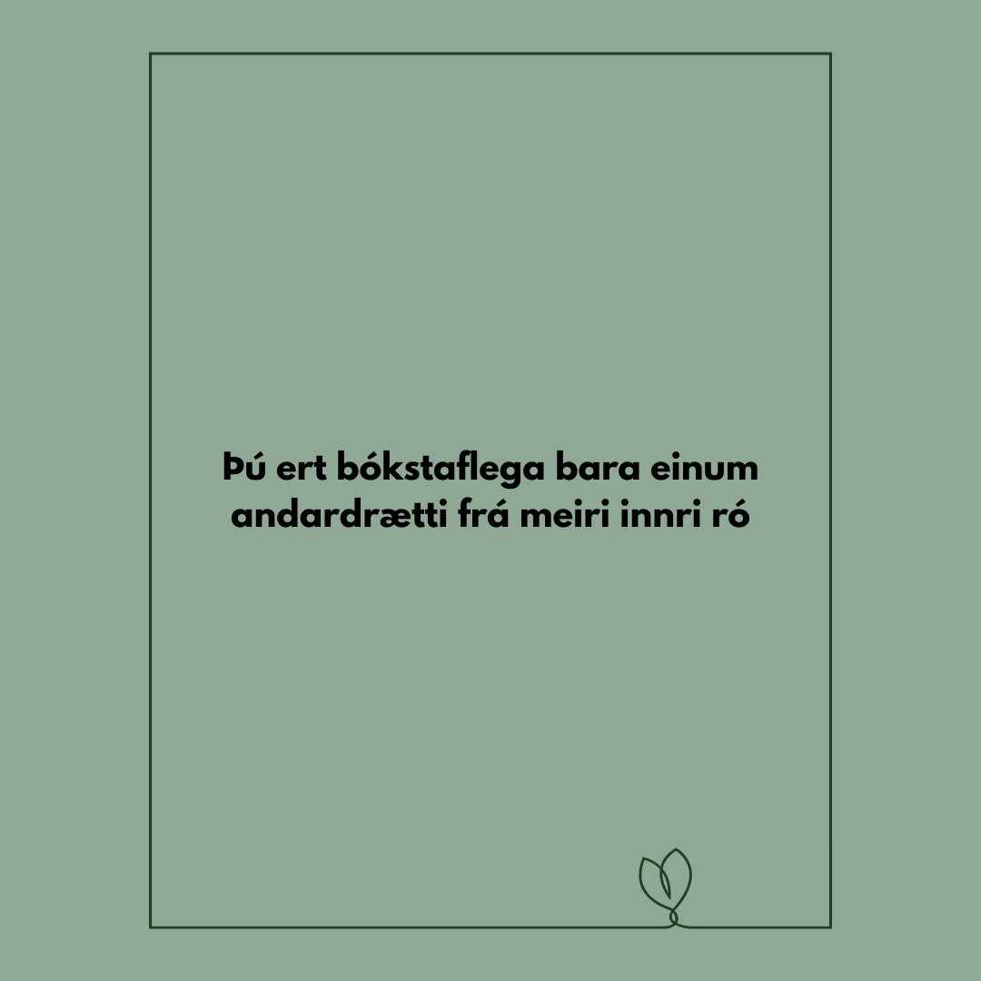 Hefur þú staldrað við í dag og tekið eftir önduninni þinni?
